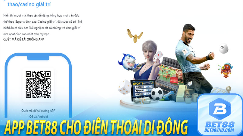 App bet88 cho diện thoại di động